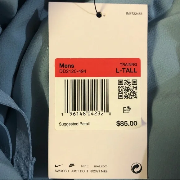 Mens Nike Dri-FIT Flex Yoga Pants Light Blue Size Large-Tall L-Tall DD2120-494 - Picture 2 of 7